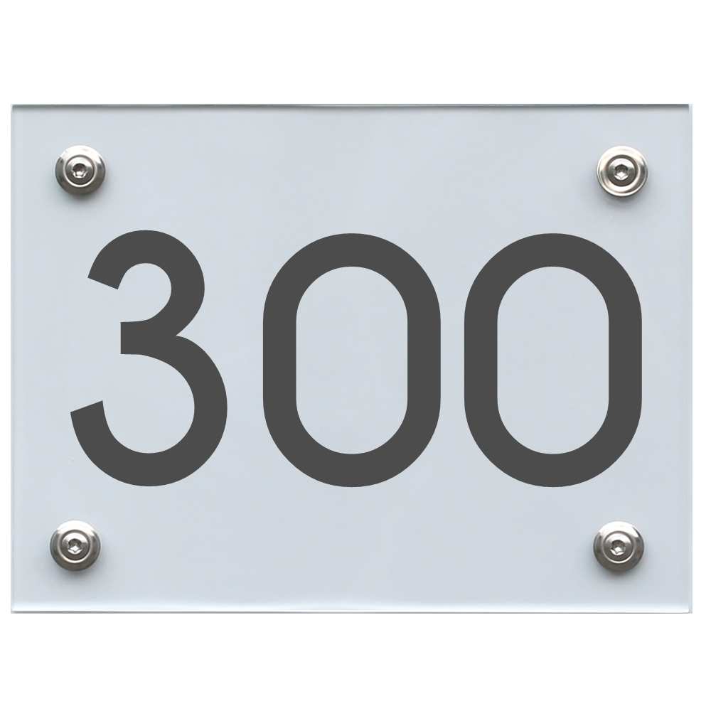 hausnummernschild-300-dunkelgrau Hausnummernschild 300 dunkelgrau