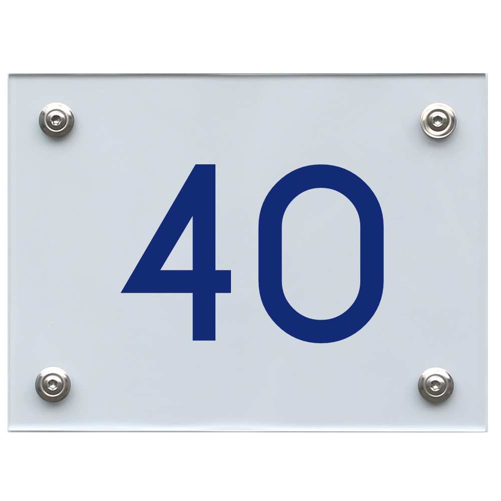 hausnummernschild-40-blau Hausnummernschild 40 blau