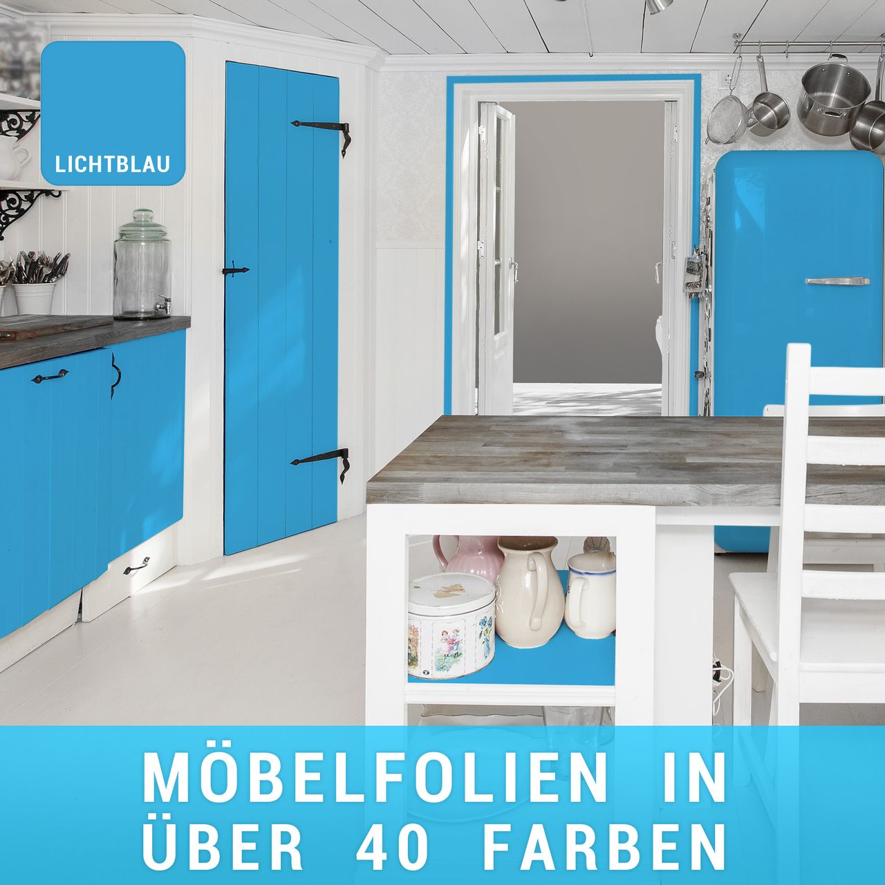 Möbelfolie Lichtblau