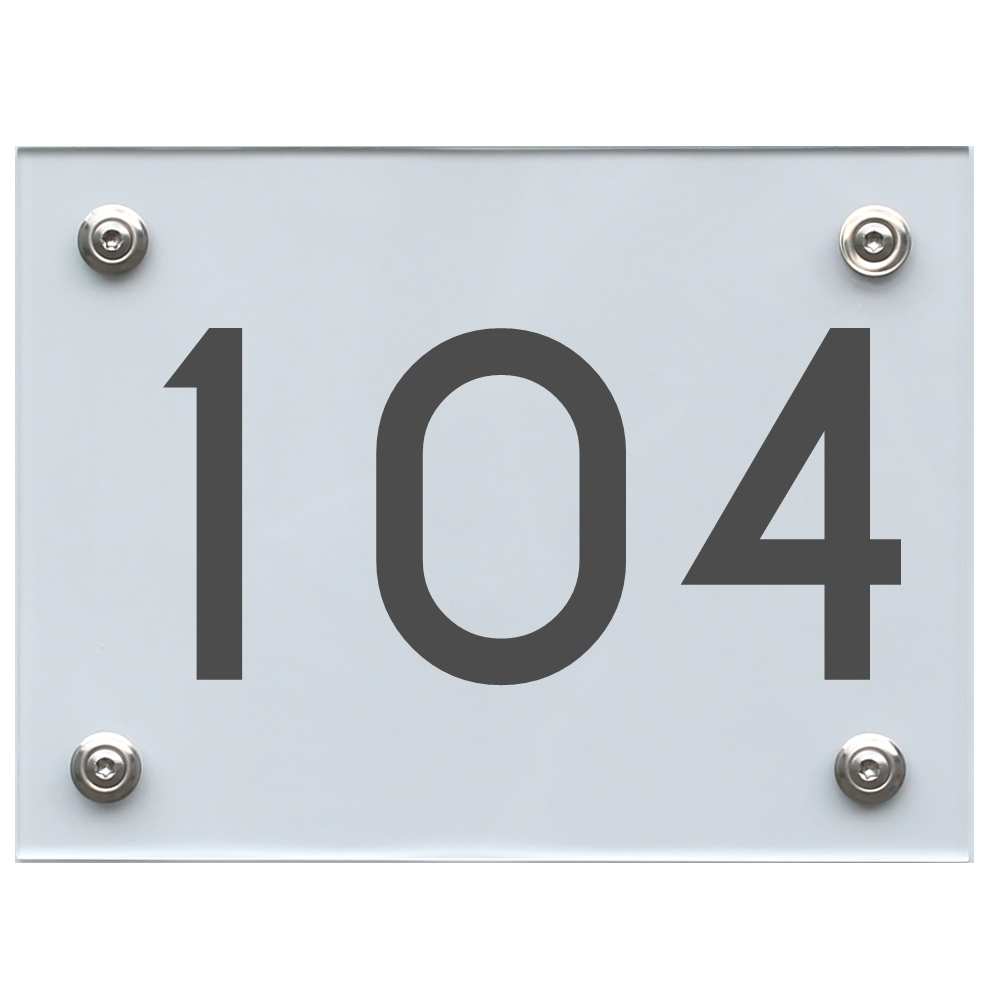 hausnummernschild-104-dunkelgrau Hausnummernschild 104 dunkelgrau