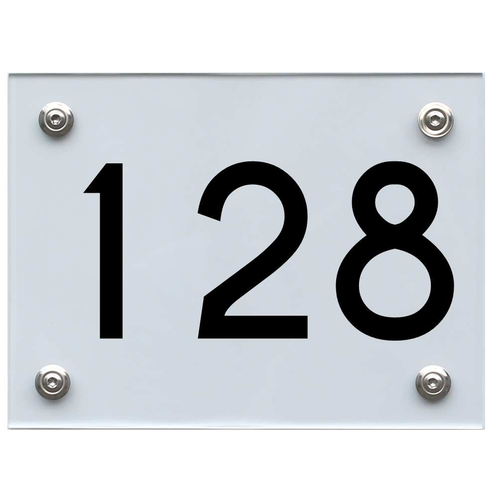 hausnummernschild-128-schwarz Hausnummernschild 128 schwarz