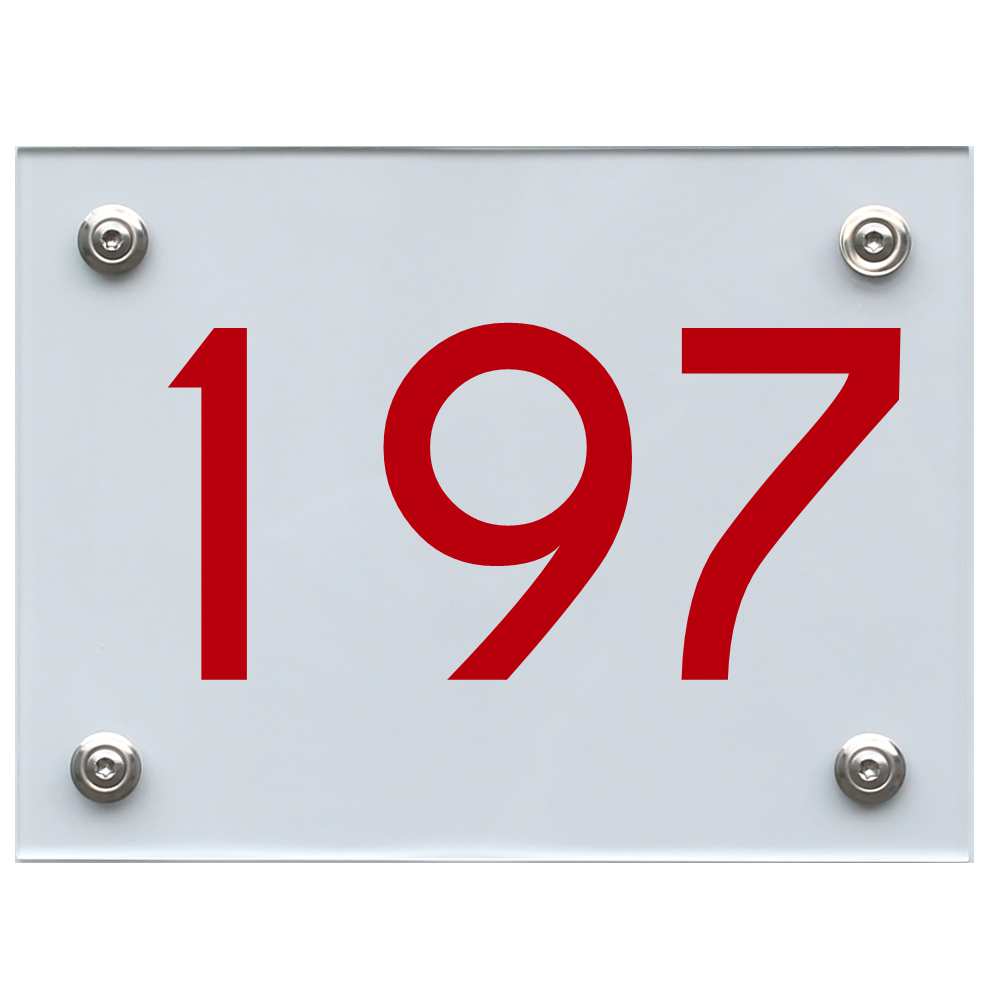 hausnummernschild-197-rot Hausnummernschild 197 rot