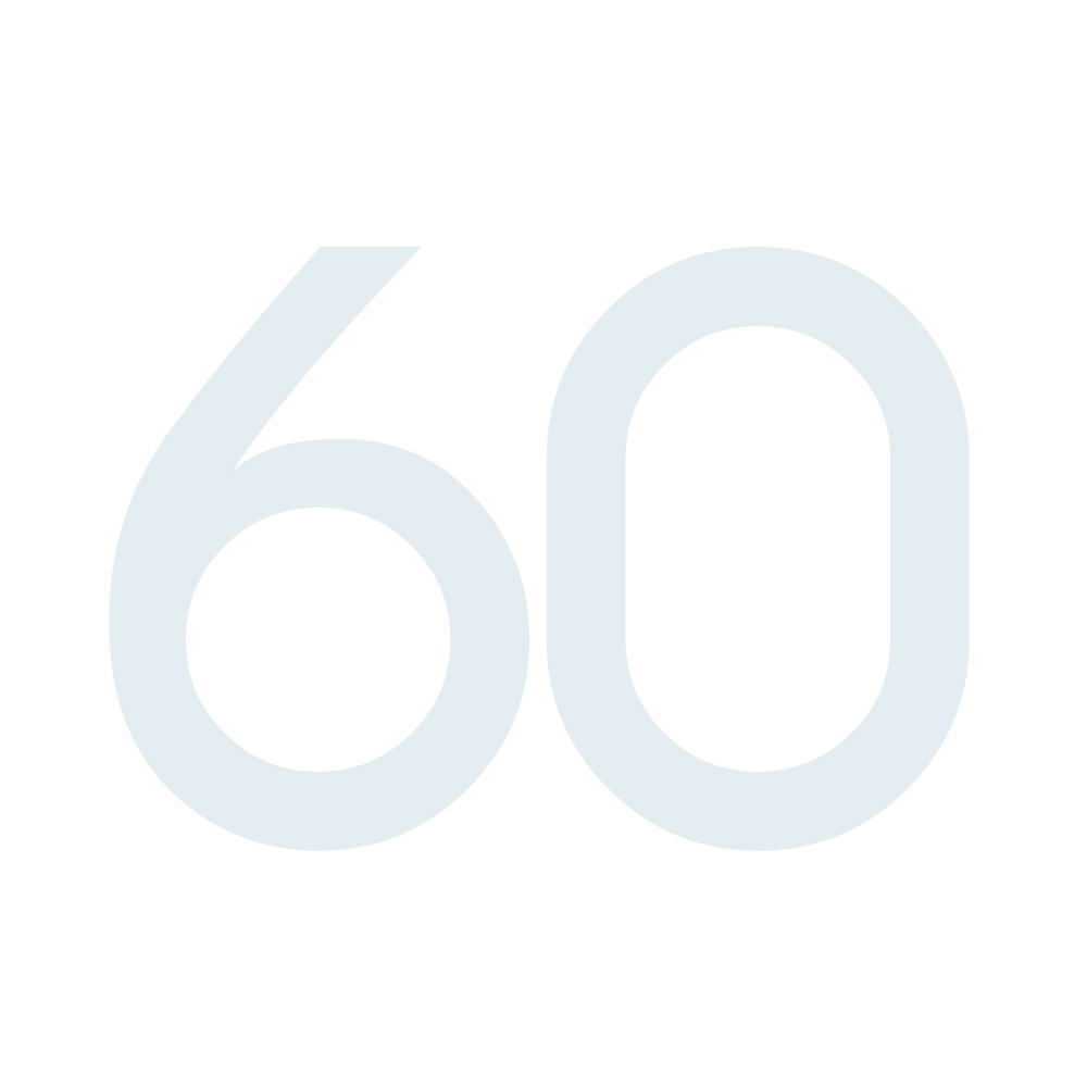 Zahlenaufkleber 60 weiß