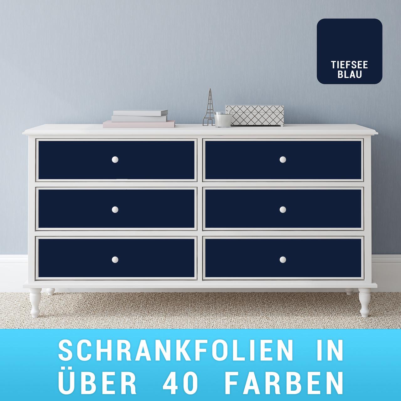 Schrankfolie tiefseeblau