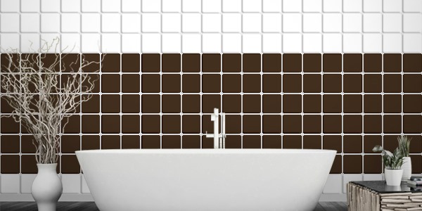 Fliesenaufkleber braun