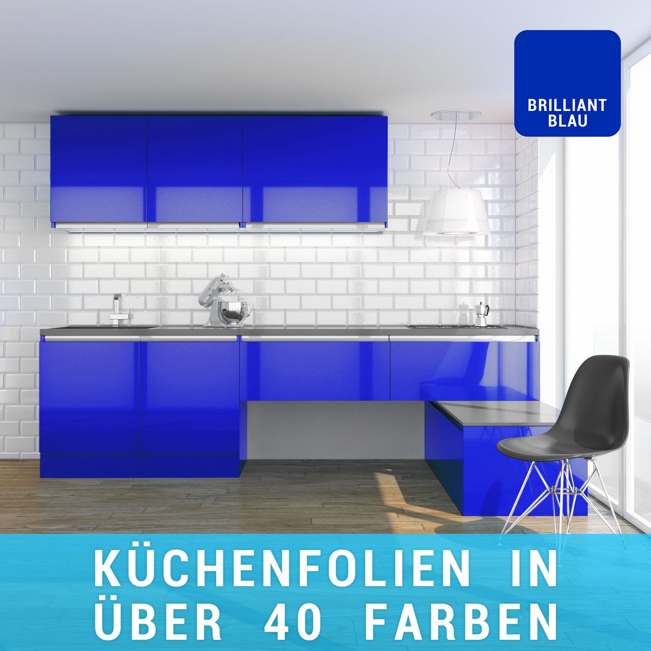 Küchenfolie brilliantblau