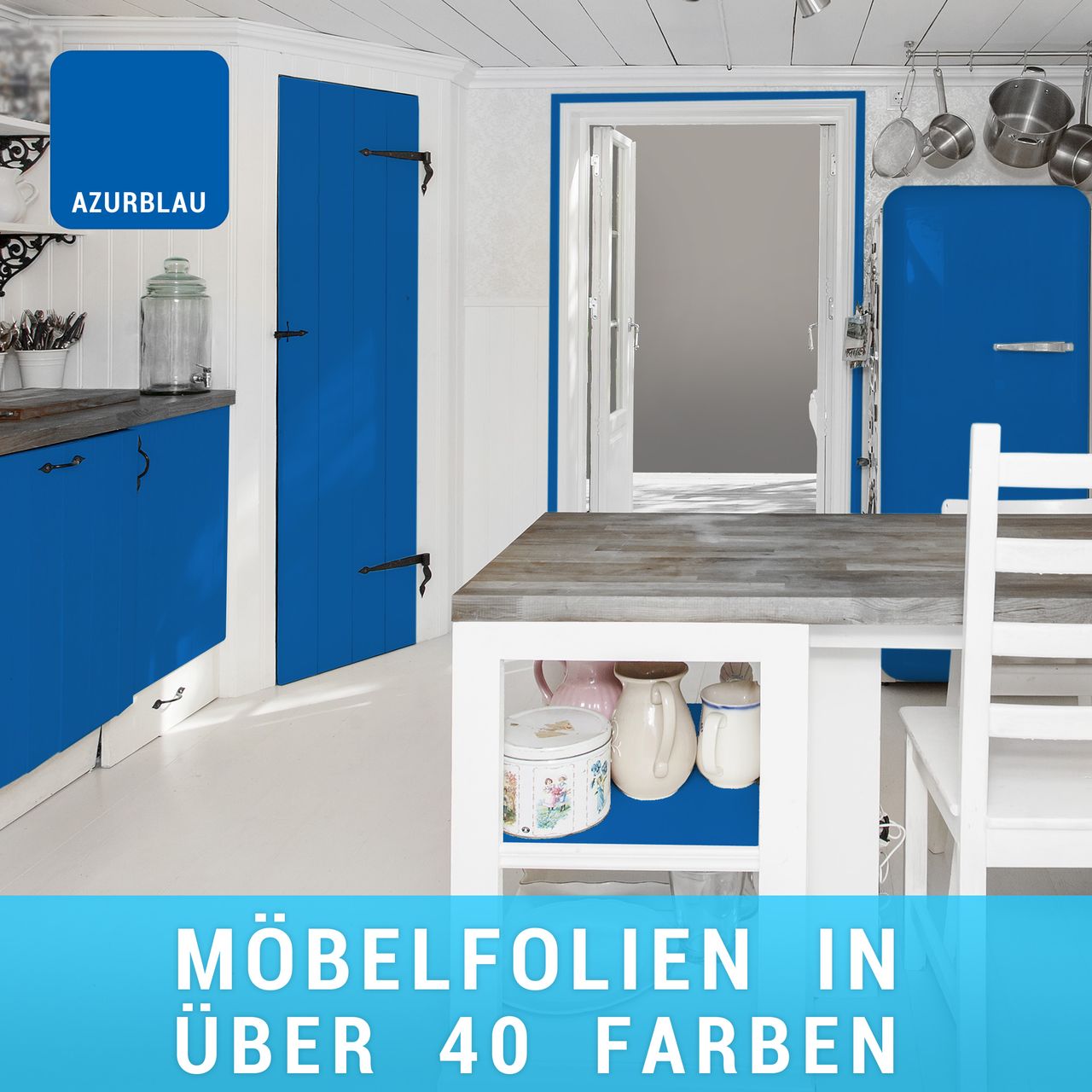 moebelfolie-azurblau Möbelfolie Azurblau