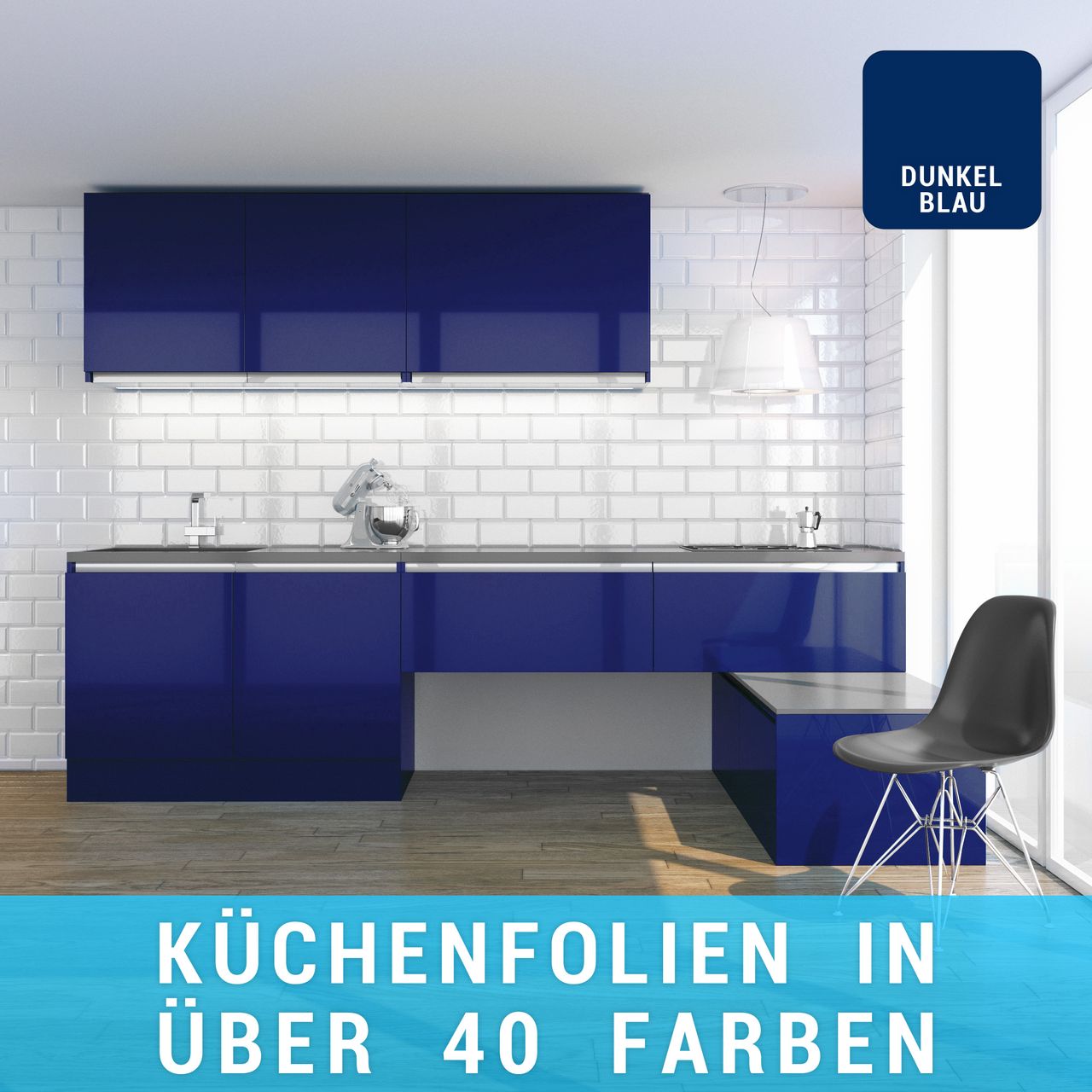 Küchenfolie dunkelblau