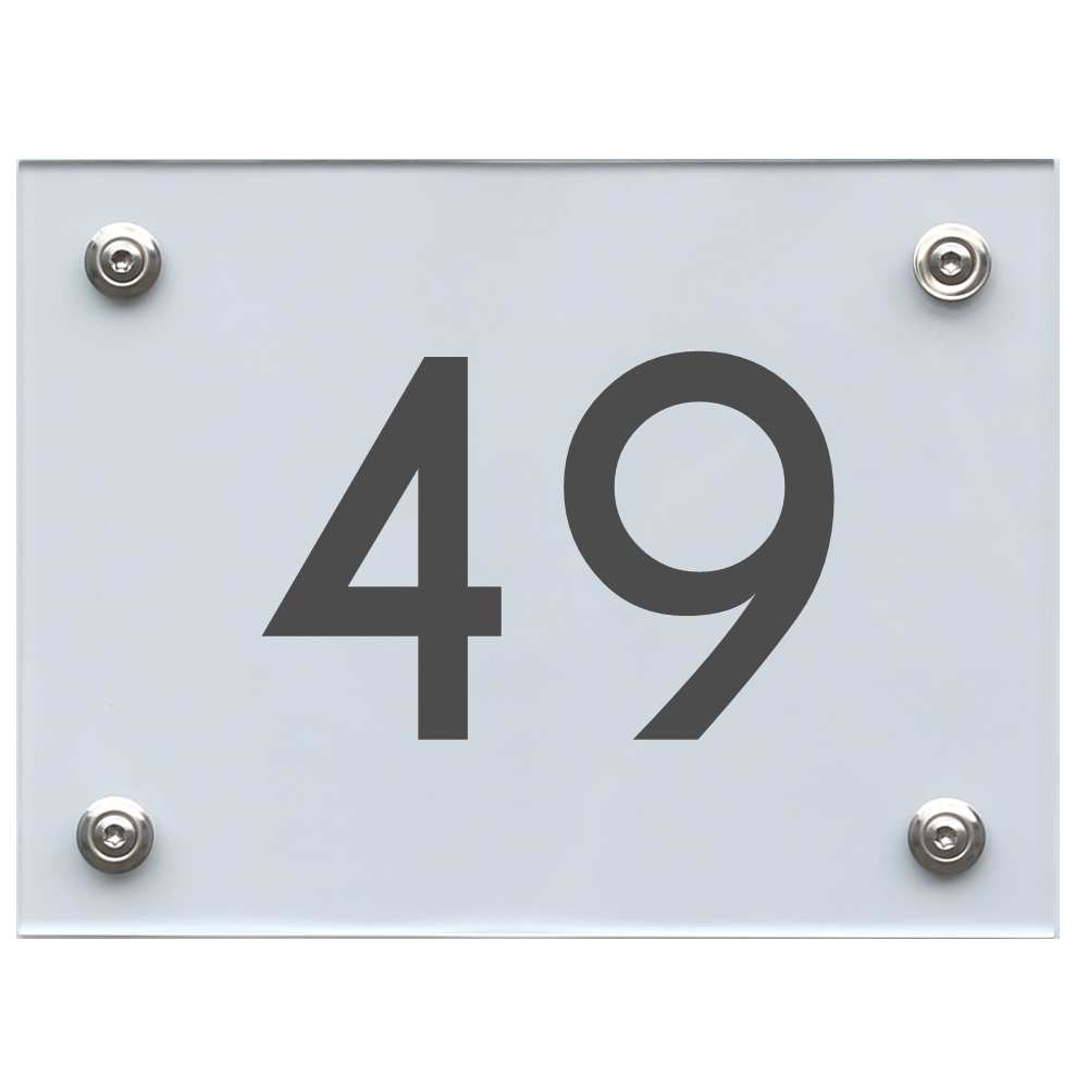 hausnummernschild-49-dunkelgrau Hausnummernschild 49 dunkelgrau
