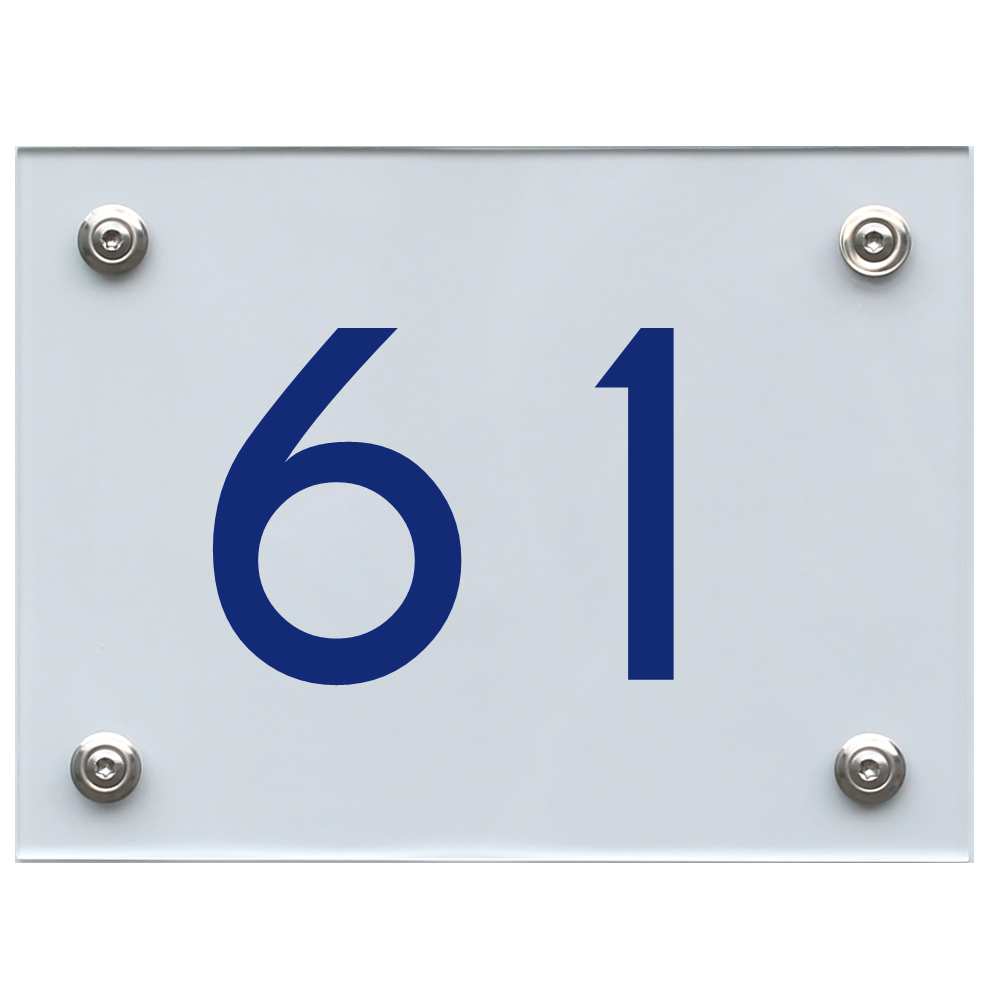 hausnummernschild-61-blau Hausnummernschild 61 blau