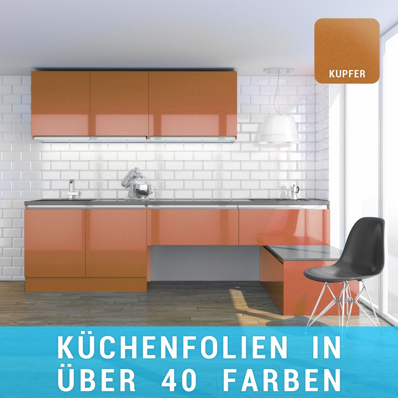 Küchenfolie kupfer