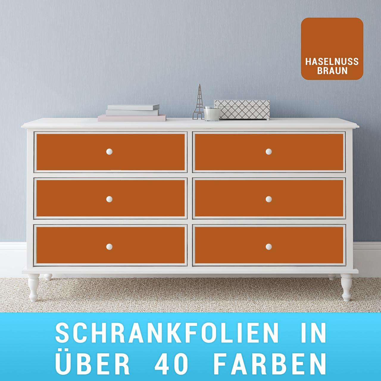 schrankfolie-haselnussbraun Schrankfolie haselnussbraun