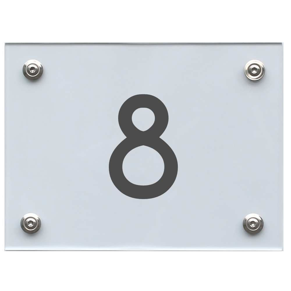 hausnummernschild-8-dunkelgrau Hausnummernschild 8 dunkelgrau