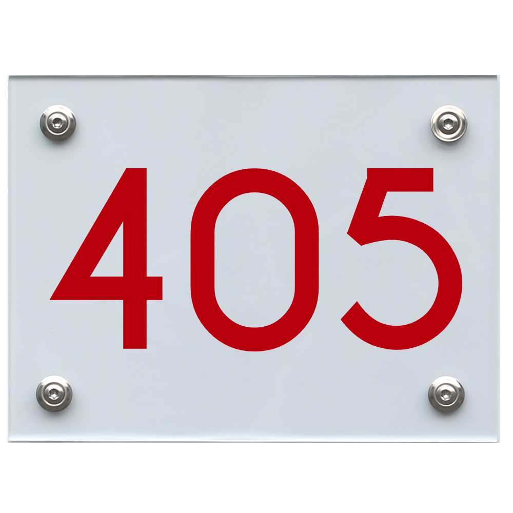 hausnummernschild-405-rot Hausnummernschild 405 rot