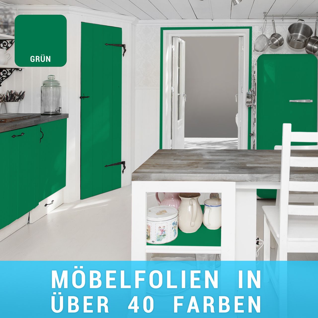 moebelfolie-gruen Möbelfolie Grün