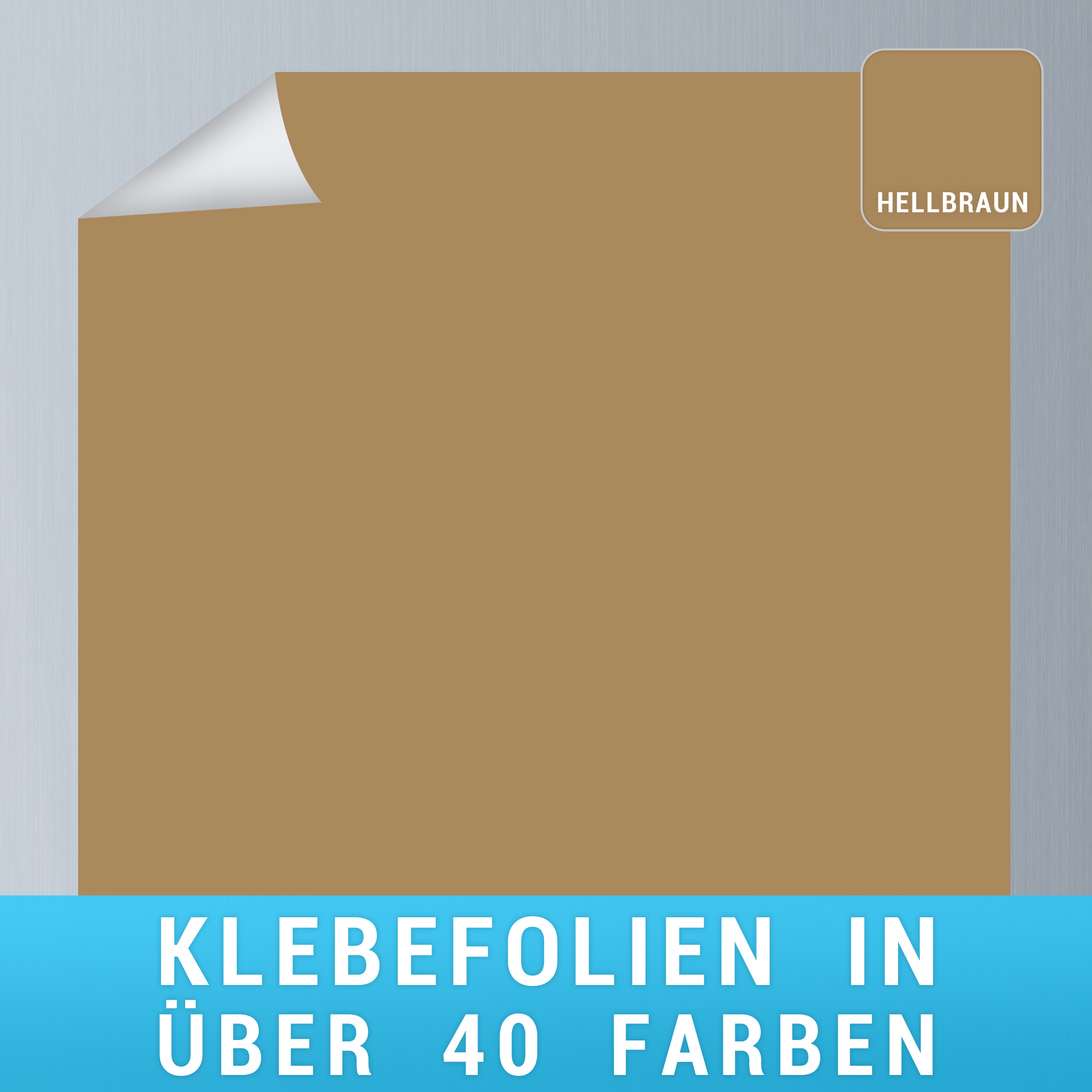Klebefolie hellbraun