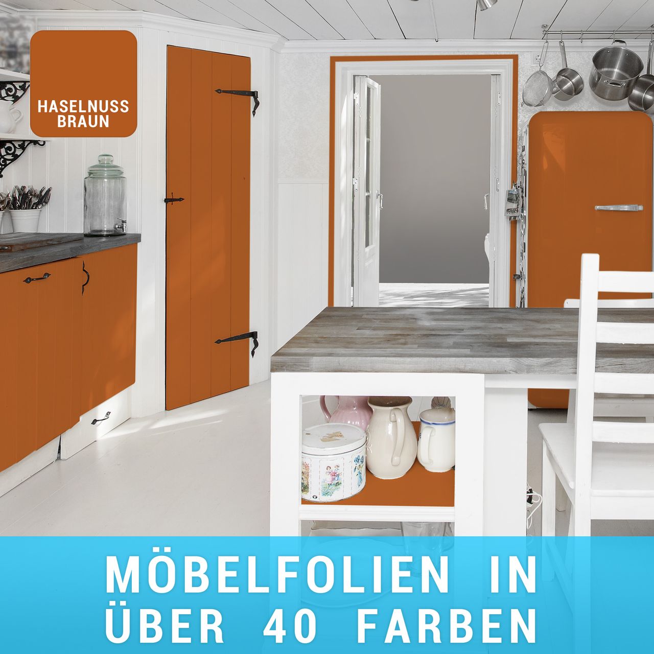 moebelfolie-haselnussbraun Möbelfolie Haselnussbraun