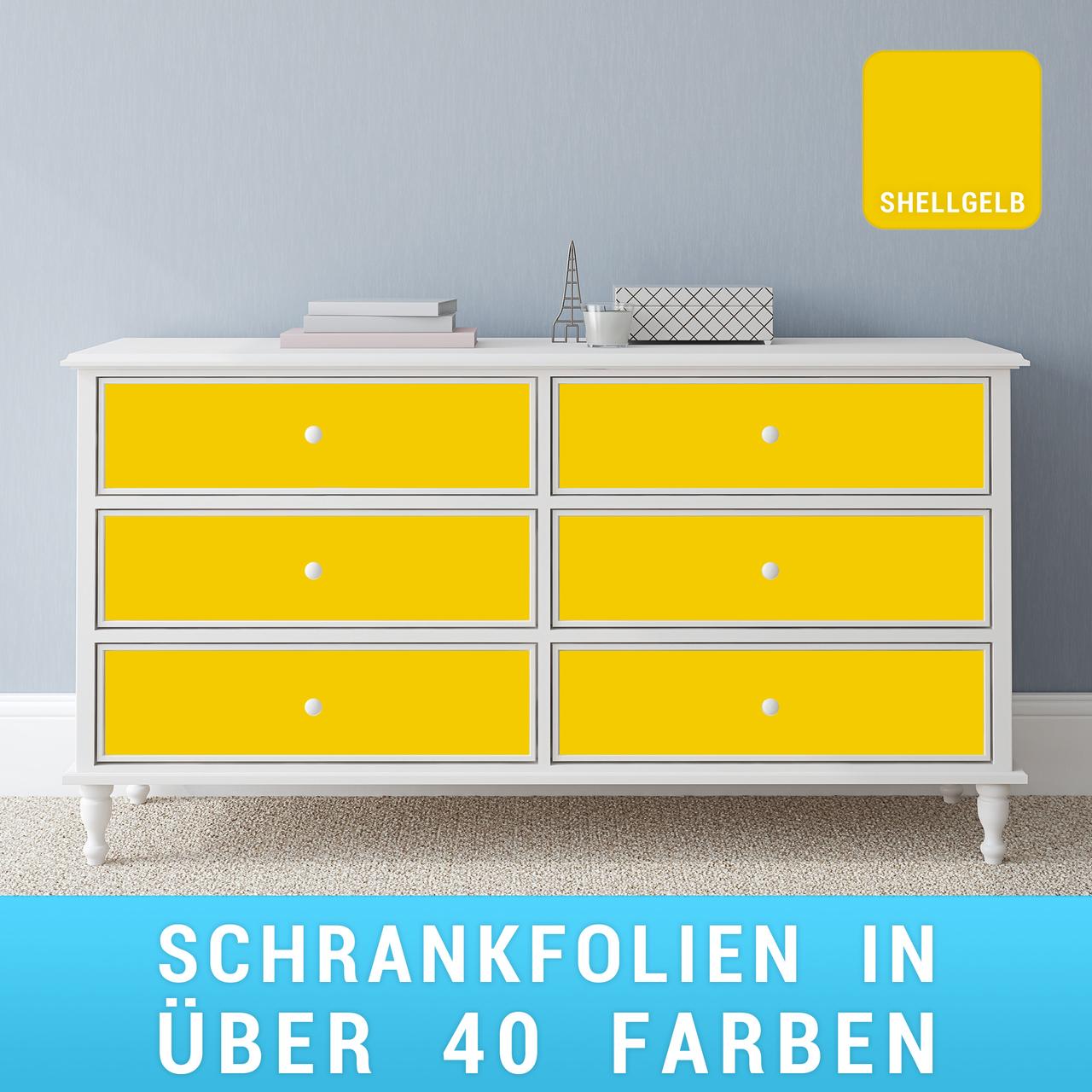 Schrankfolie shellgelb