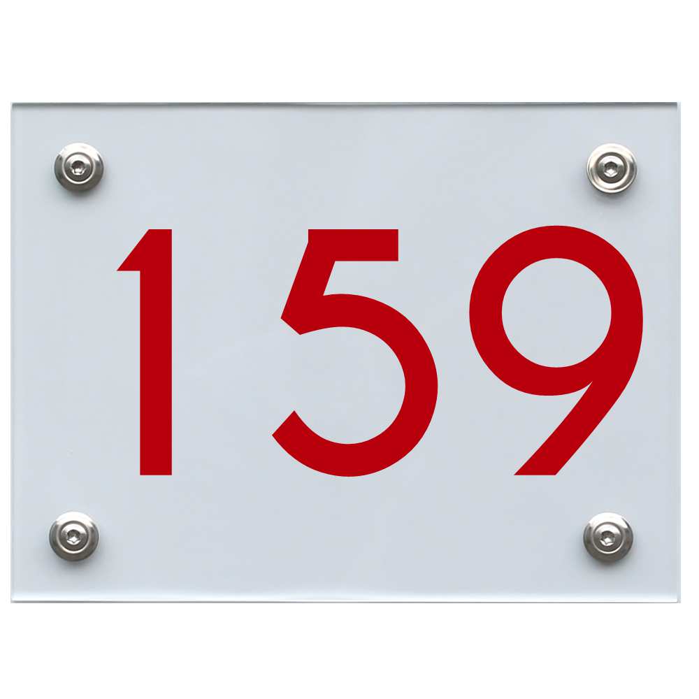 hausnummernschild-159-rot Hausnummernschild 159 rot