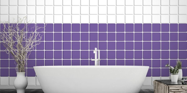 Fliesenaufkleber lavendel