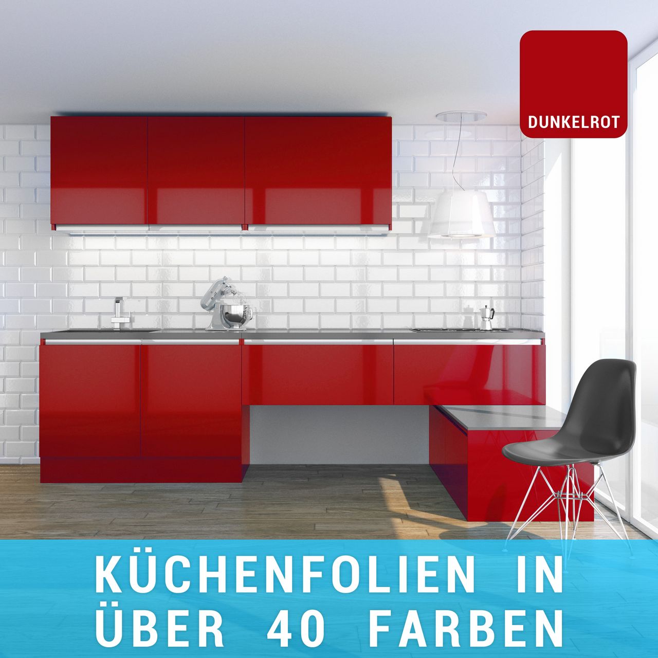 Küchenfolie dunkelrot