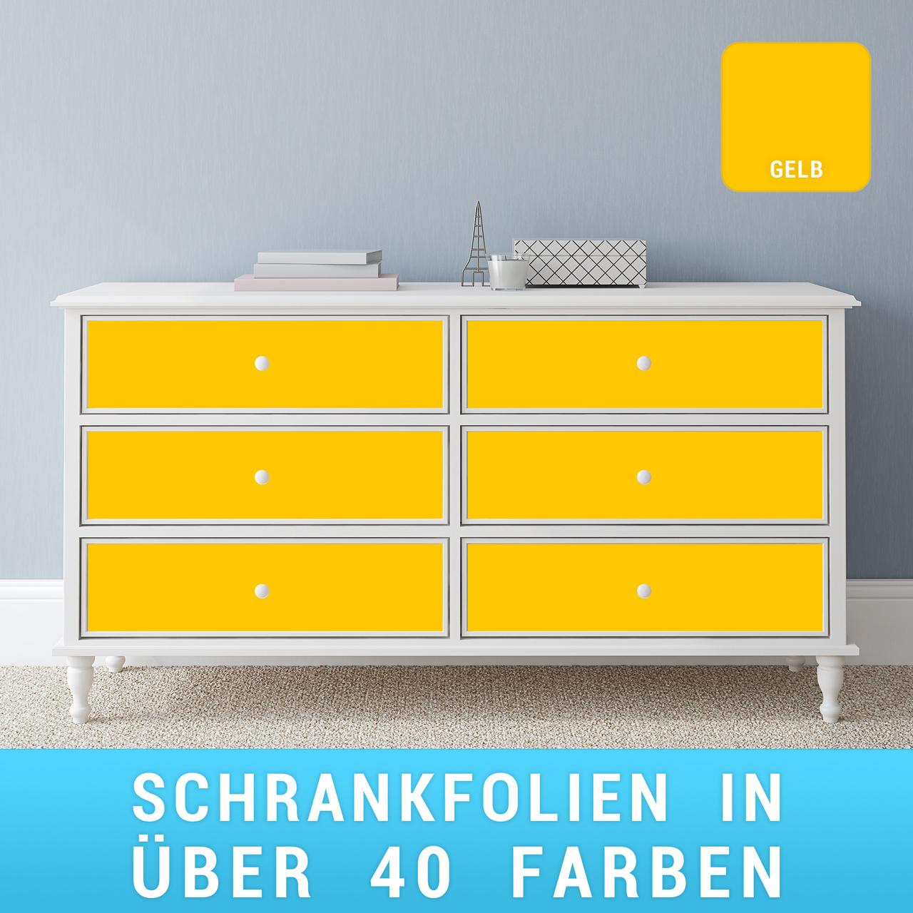 schrankfolie-gelb Schrankfolie gelb