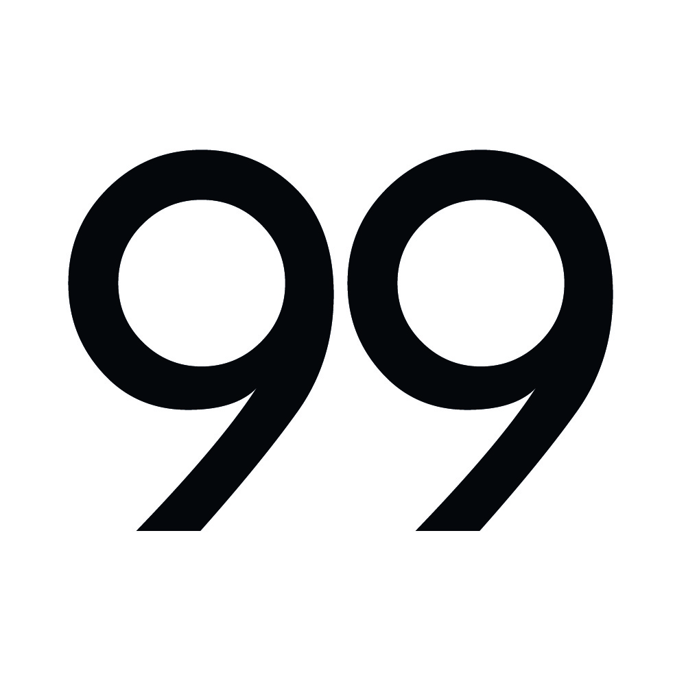 Zahlenaufkleber 99 schwarz