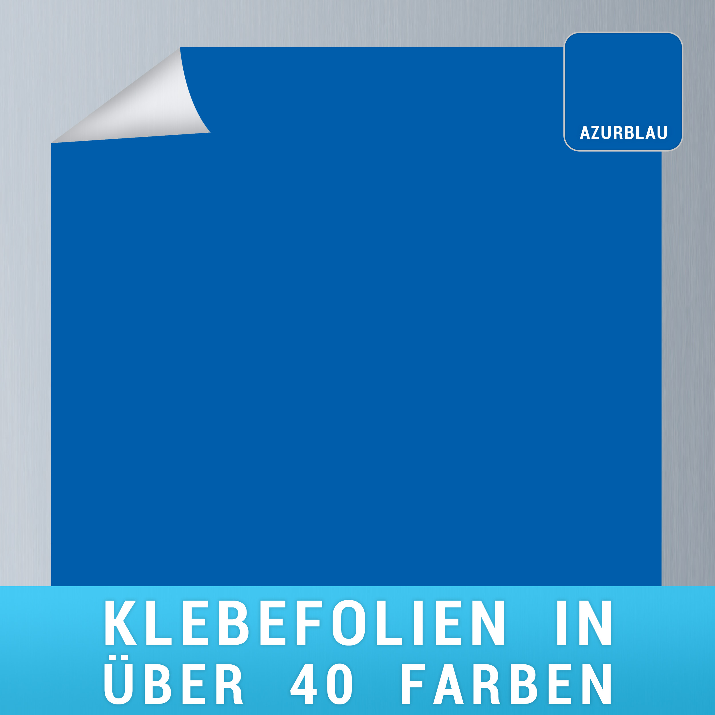 Klebefolie azurblau