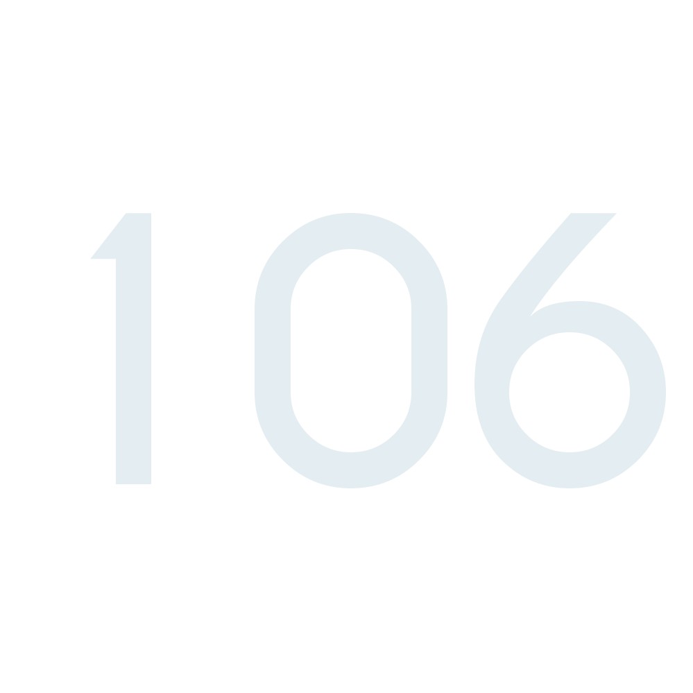 Hausnummer Aufkleber 106 weiss