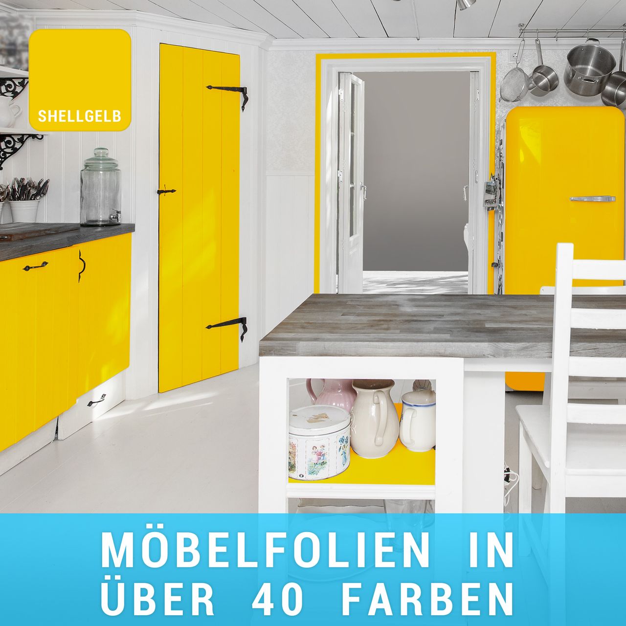 Möbelfolie Shellgelb