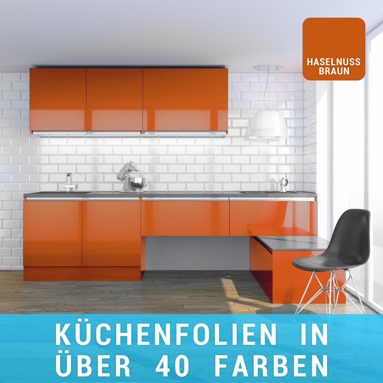 kuechenfolie-haselnussbraun Küchenfolie haselnussbraun