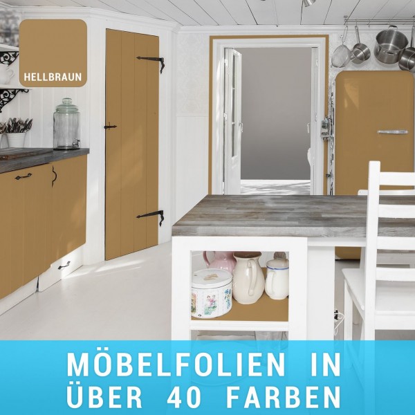 Möbelfolie Hellbraun