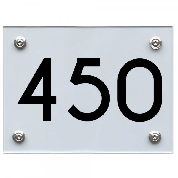 Hausnummernschild 450 schwarz