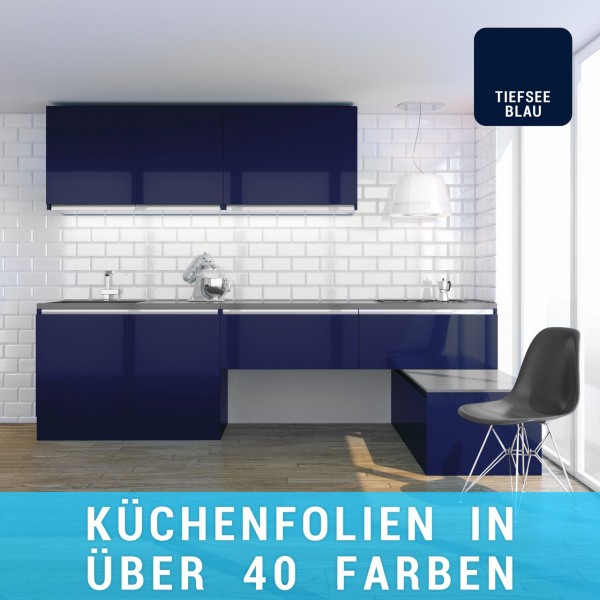 Küchenfolie tiefseeblau